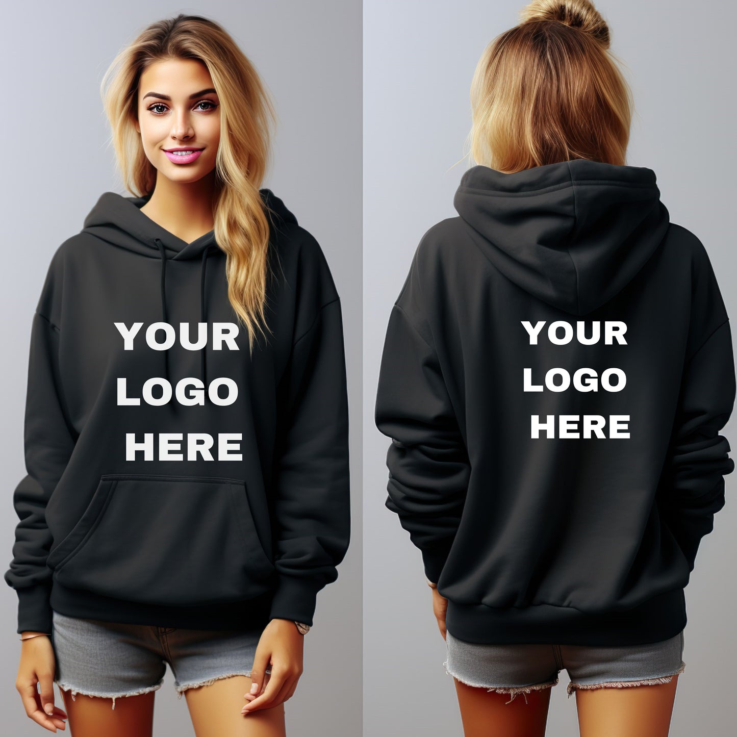 Custom Hoodie, Your Design/Logo/Photo